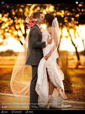 Ballerina Bride Brittany and her handsome hubby Ty