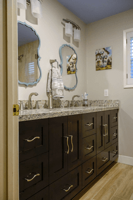 Our stellar Master bath remodel from Gary and Rehab Building!