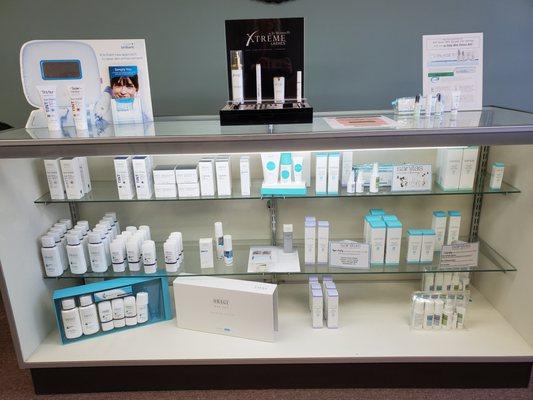 We offer a wonderful selection of Obagi and Sanitas skin care products