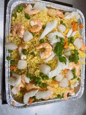 seafood fried rice catering tray for $59