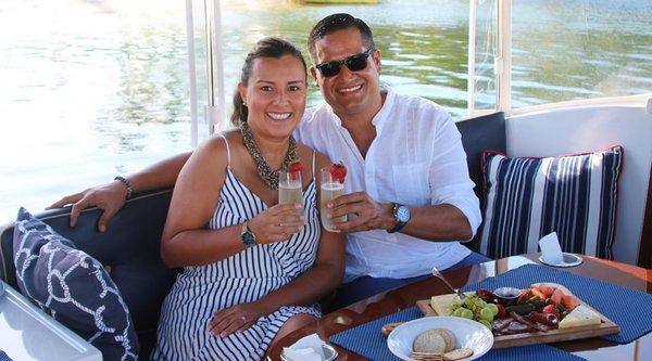 2 days before they got married. A Romantic Cruise