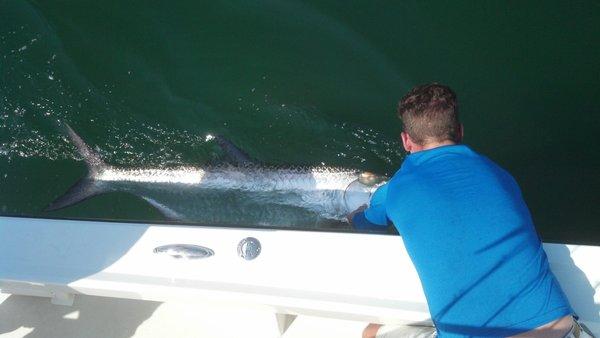 Tarpon in hand