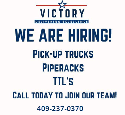 Victory Beaumont is hiring owner operators! Call today 409-237-0370 or apply online at www.victorytrucks.com.