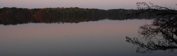 Love seeing the tree line when the leaves are changing colors.