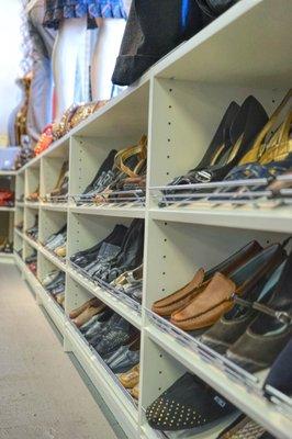 Rows of shoes to select from!