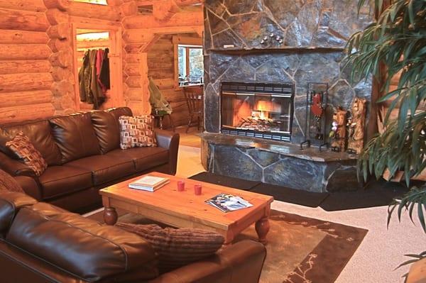 Cuddle up by the fire on a cold night, or just kick back and relax after the day's activities.