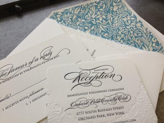 letterpress wedding invitations