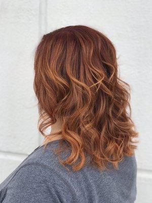 Copper Balayage