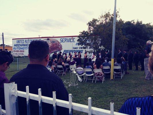 Outside ceremony