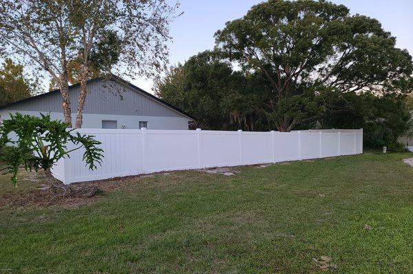 Vinyl/PVC fencing is the most popular fence