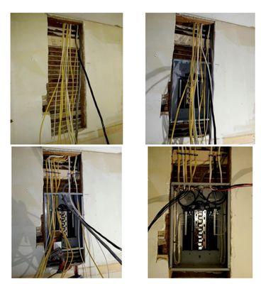 Electric panel installation