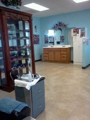 Inside of salon