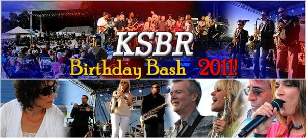 We support live events and major parties like the KSBR Birthday Bash Jazz fest since 2007.  Ask us about your big event.