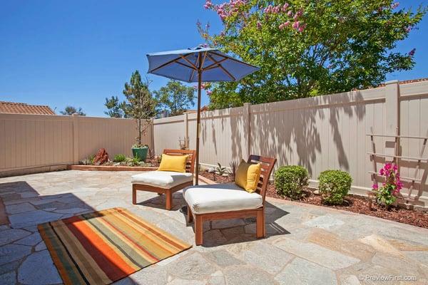 Backyard Staging adds an imaginative touch for buyers!