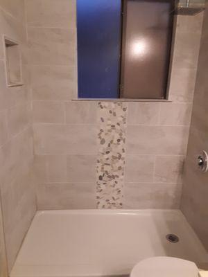 This is the Tub remodel in Gilbert turned into the shower  she wanted 12-08-2020