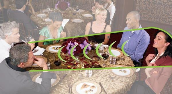 ZOOM in on conversations even in noisy restaurants with PHONAK's ZOOM Technologies.