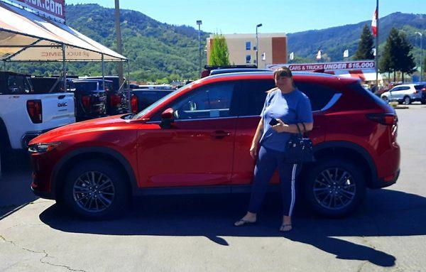 2021 Mazda CX5 AWD in Soul Red (the picture doesn't do the vehicle and color justice!)