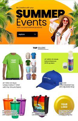 Summer Time Promos #summer #events #marketing #promotionalproducts #customapparel