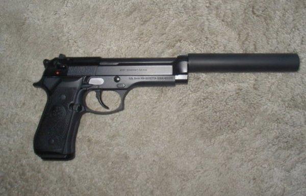 Suppressed Beretta 92FS