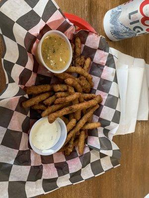 Fried green beans