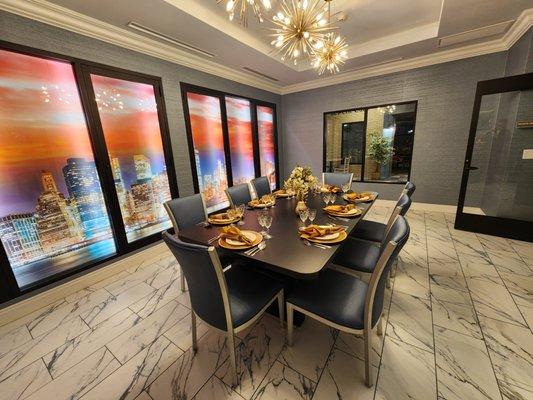 Private dining room in The Avenue at Brooklyn. These facilities, a number of which we have built, have very nice interior finishes.