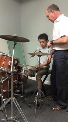 Drum lessons with Mr Tommy