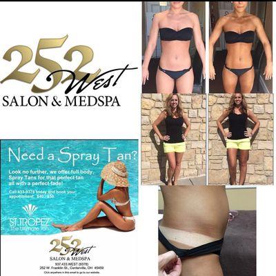 Time for a sun kissed glow with our St. Tropez airbrush spray tan at 252 West Salon & MedSpa!