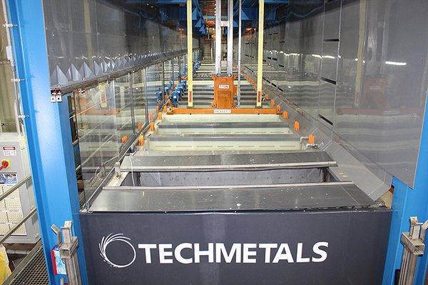 Certified metal plating at Techmetals, Inc.