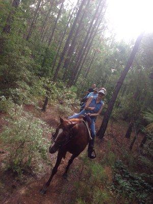 Trail riding in Sam Houston national forest