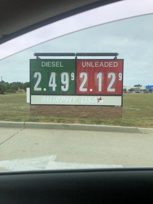 Reasonable Prices on gas 10-12-19