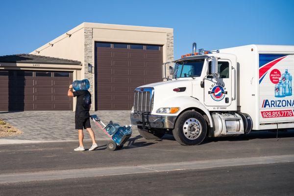 3 + 5 Gallon bottles of water delivered to your home or office.