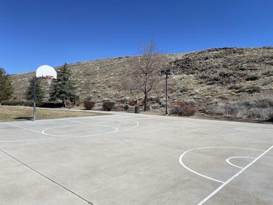 Basketball court.