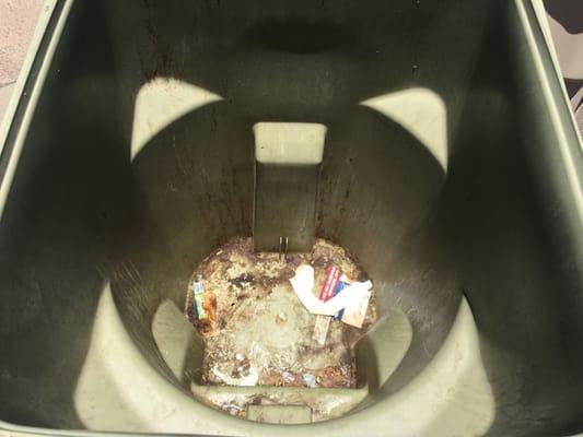 Trash bin #2 before cleaning...