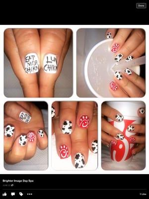 Chick-fil-A nails for grand opening