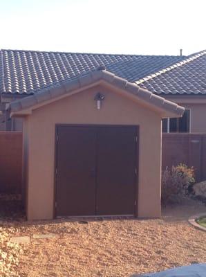 Custom build garages to match existing home