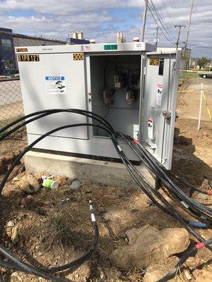 Pulling 750Aluminum wire into a 1600amp Transformer !