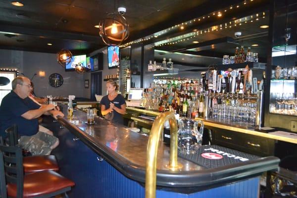 stop by for a cold one, or after play
 we carry over one dozen draft and craft beers on tap.