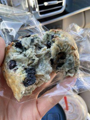 Uncooked scone... ugh.