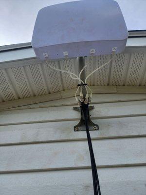 Wifi antenna installed