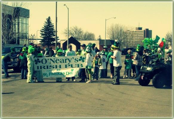 St Patrick's Day parade at O'Neary's Irish Pub!