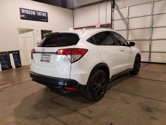 Carbon Ceramic film all around including front windshield.