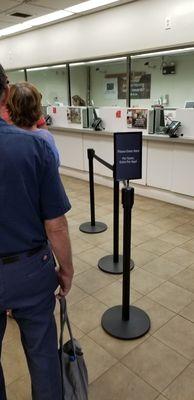 0  no customer service whatsoever,  8 people in line and 5 associates in the building only 1 teller.