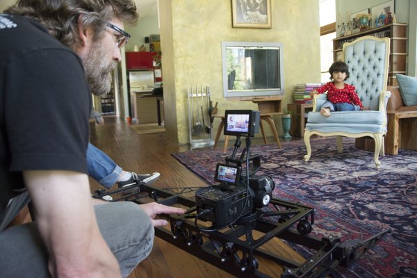 Production of a television commercial for "Safe Routes to School."