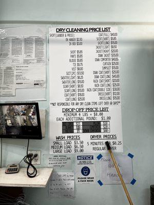 Price list 2022