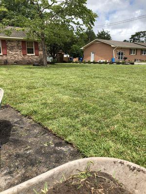 Around 35+ pallets of Sod Installation near Wilmington, North Carolina, Customer was Extremely Satisfied.