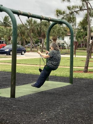 Some times just get on the swing and relax