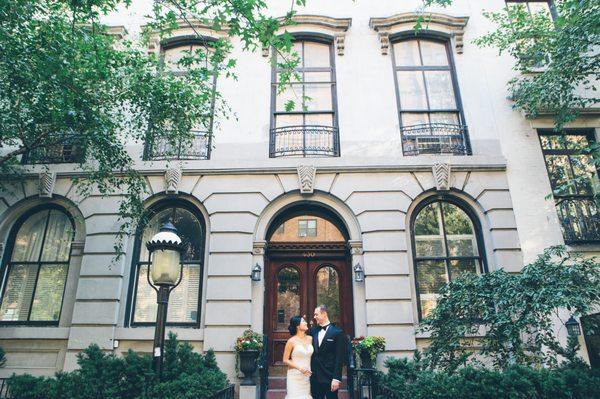 brownstones in the west village with this bride and groom from overseas!