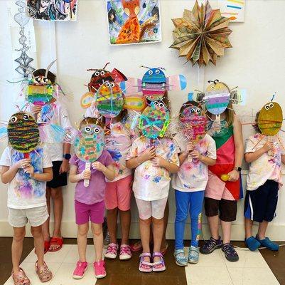 Summertime Art Stars finished their week of camp creating these adorable insects!