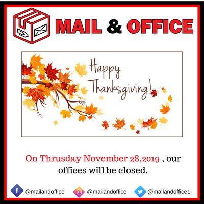 Happy Thanksgiving!! We wish you all Blessings in the upcoming Holidays.