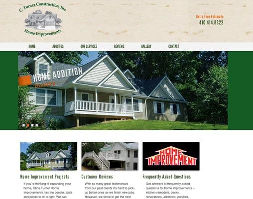 Responsive Web Design for Home Improvements Contractor